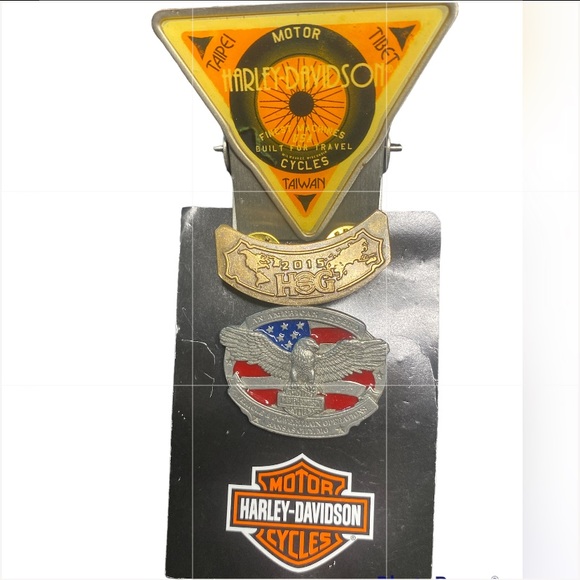 Harley Davidson money clip + pins - Picture 10 of 10